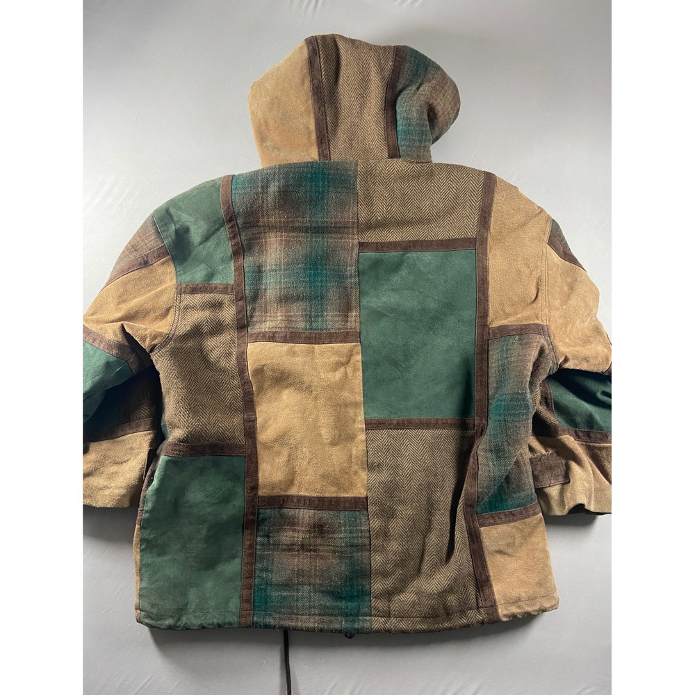 Brandon Thomas Patchwork Hooded Jacket Men's Size… - image 2